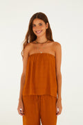 Blusa Sin Tirantes Textura