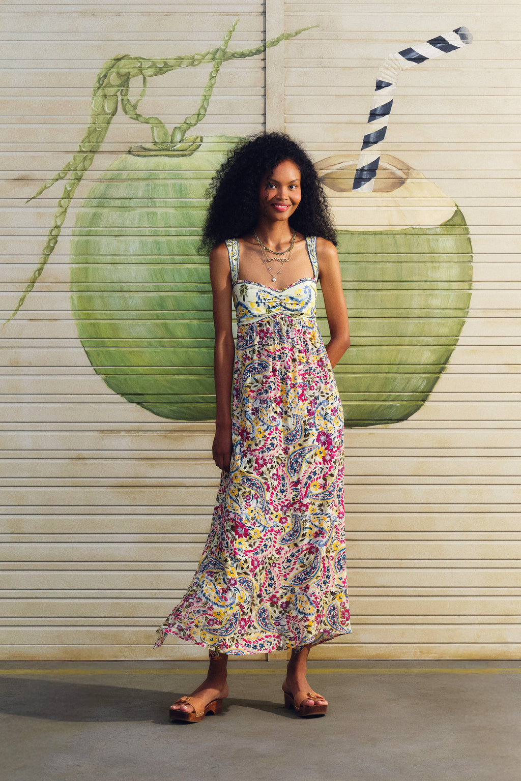 Vestido Largo Estampado Brisa De Flor
