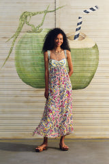 Vestido Largo Estampado Brisa De Flor