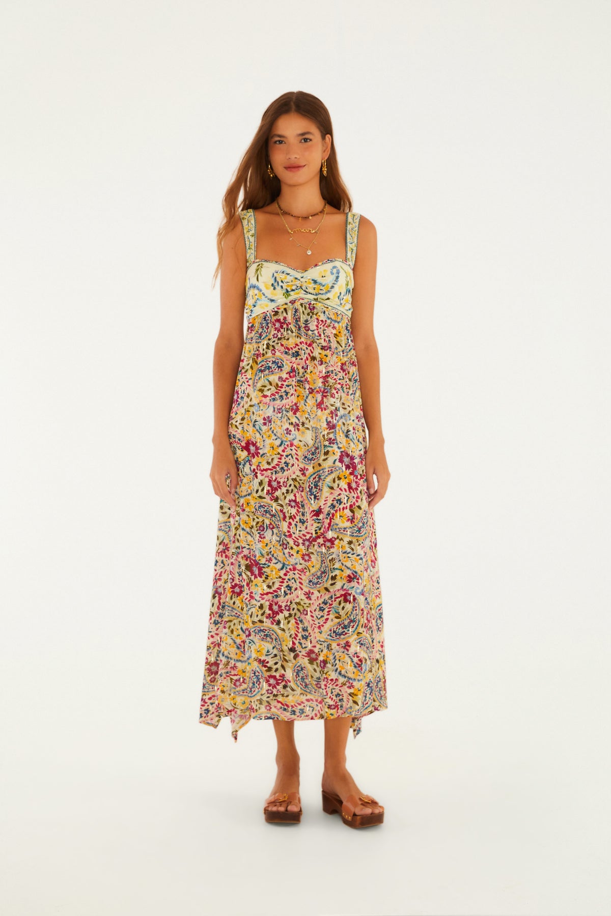 Vestido Largo Estampado Brisa De Flor