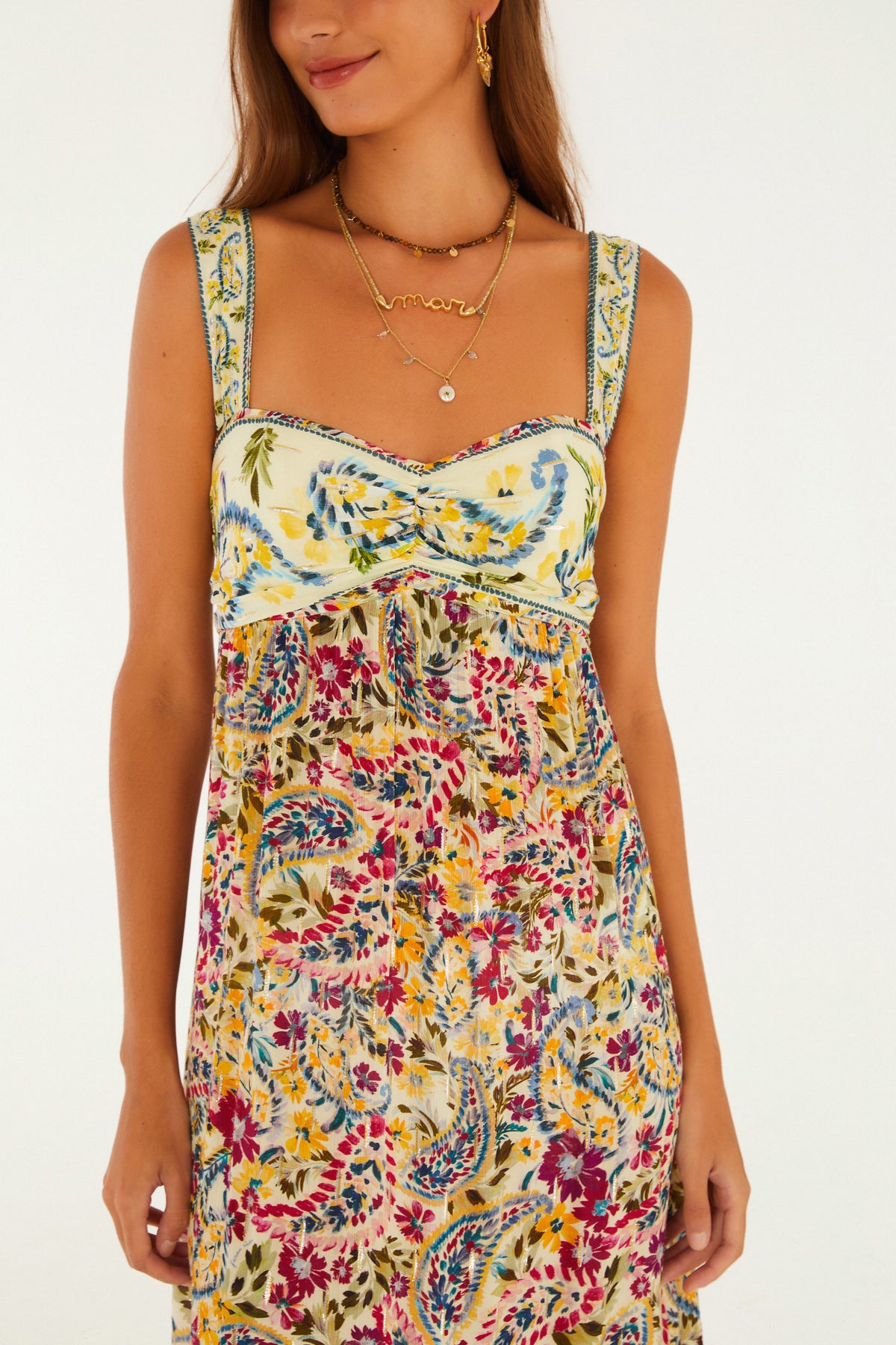 Vestido Largo Estampado Brisa De Flor
