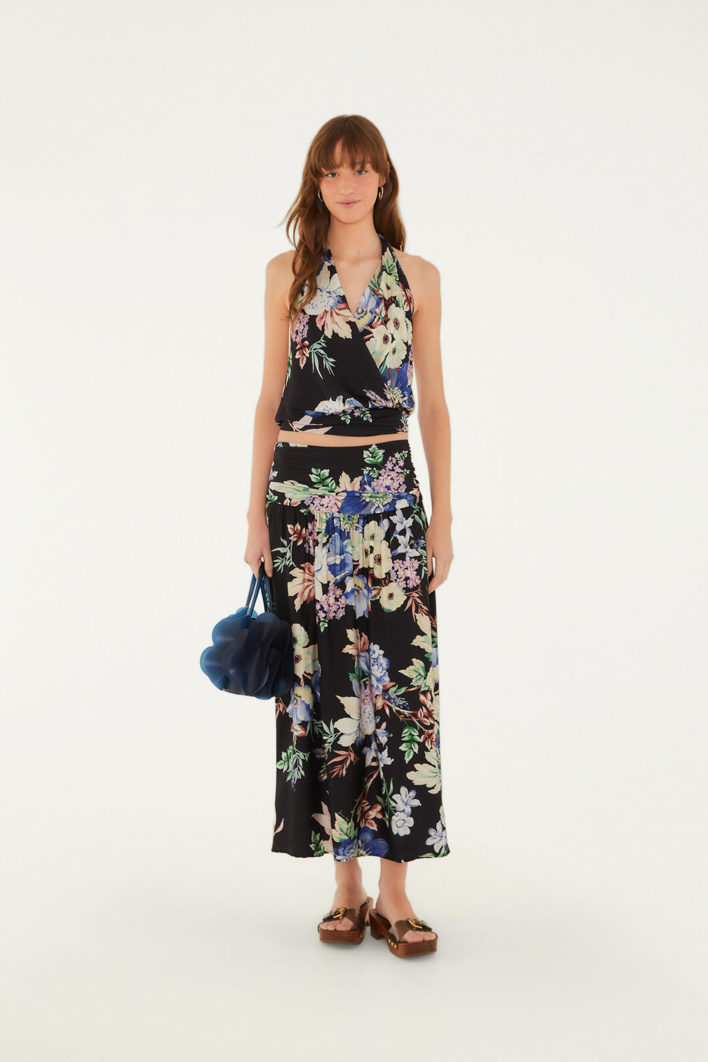 Falda Estampada Floral Leni