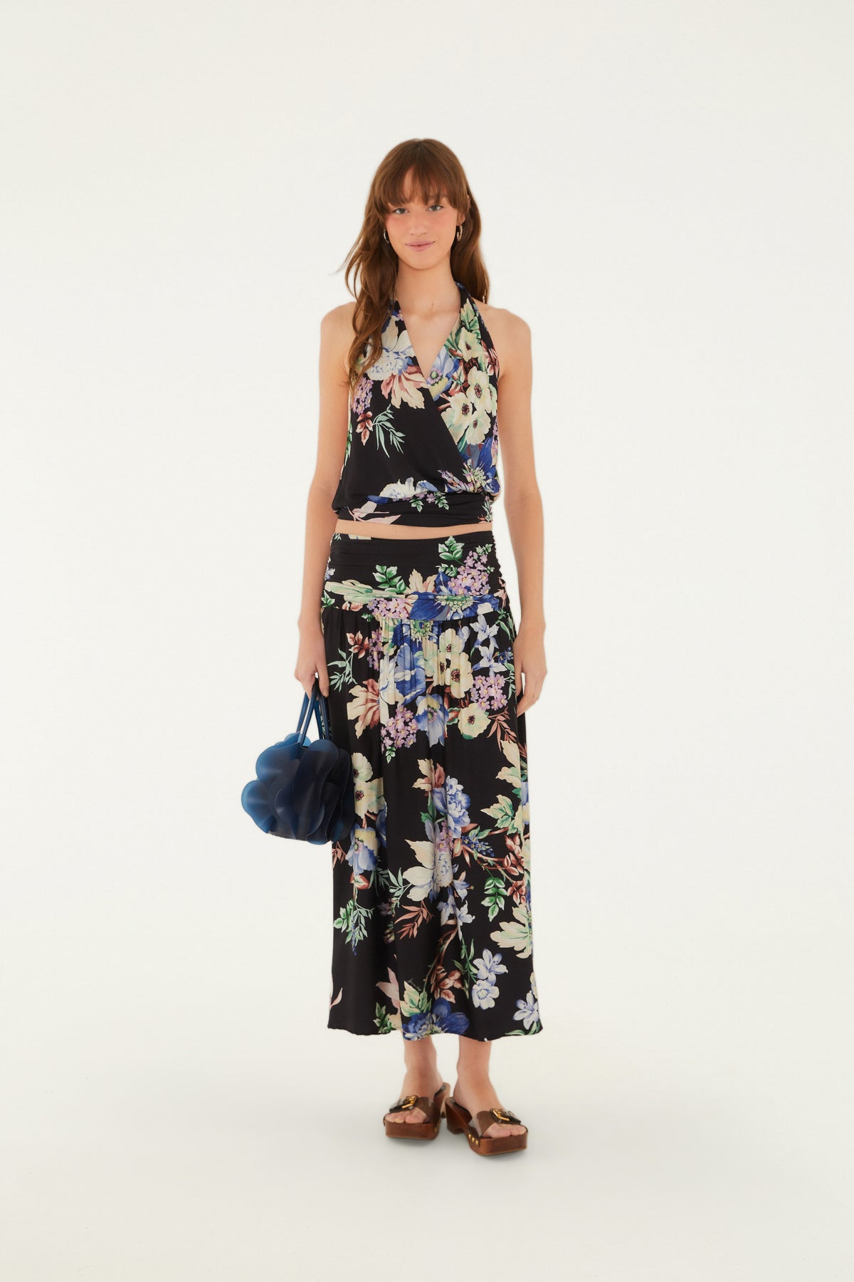 Falda Estampada Floral Leni