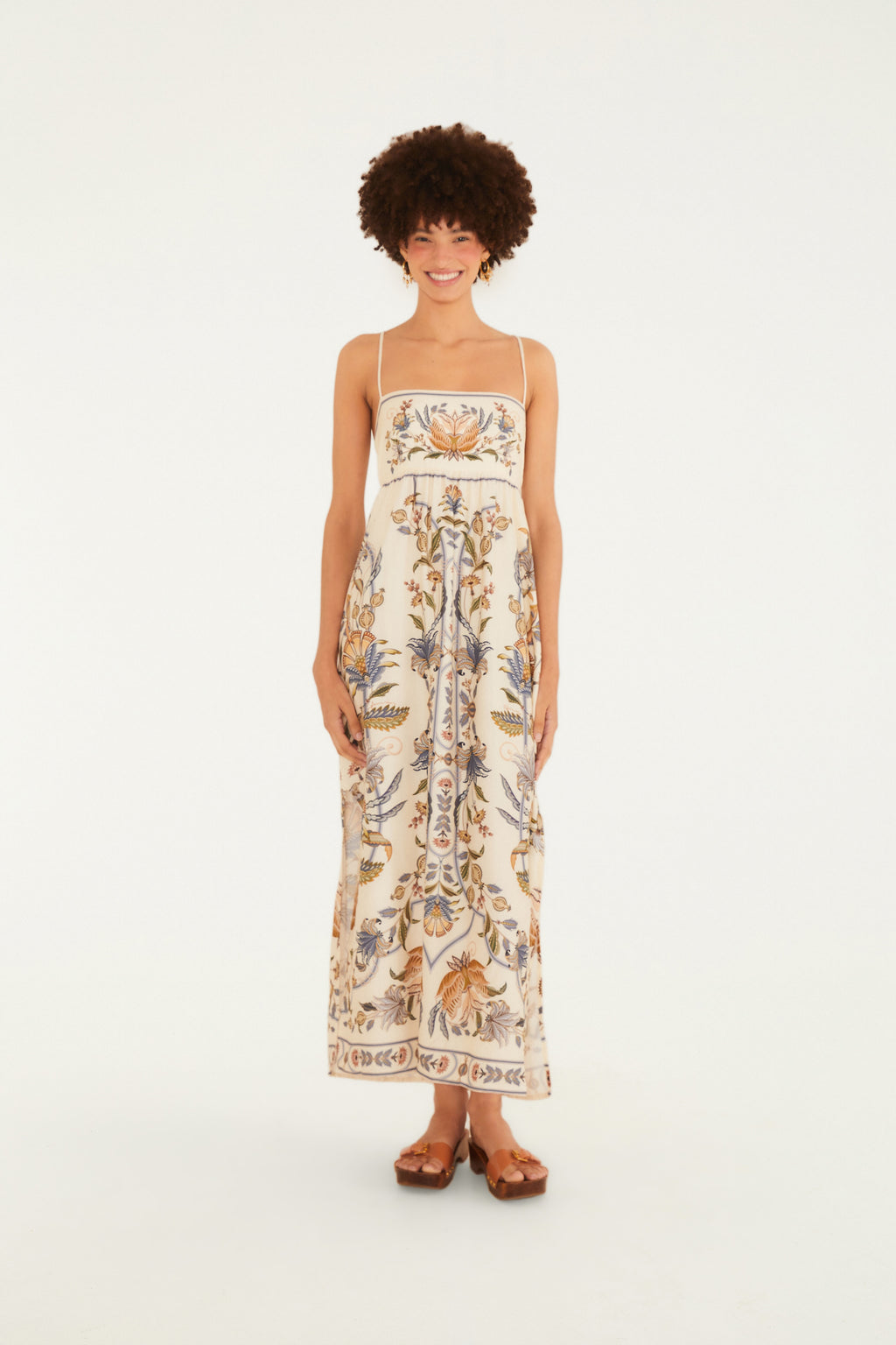 Vestido Cropped Estampado Flor Do Deserto