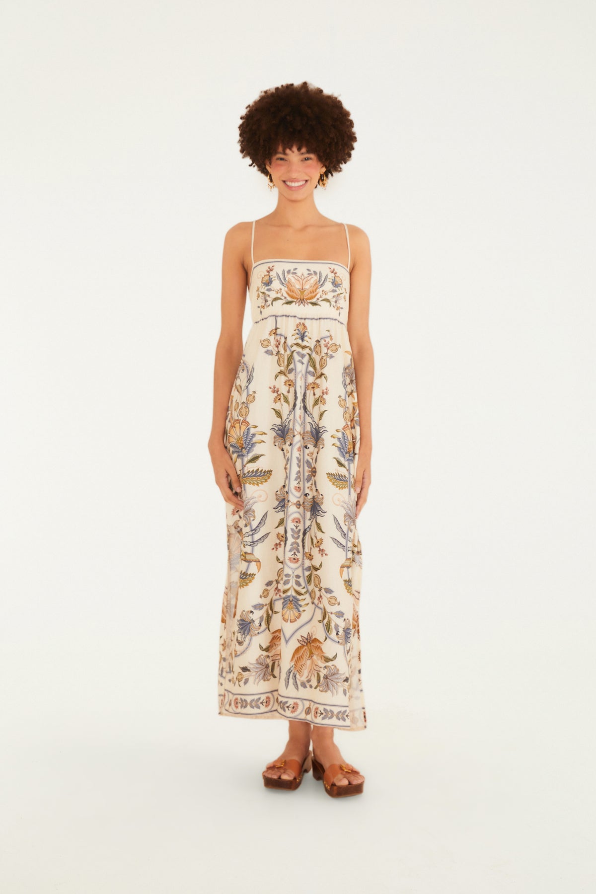Vestido Cropped Estampado Flor Do Deserto