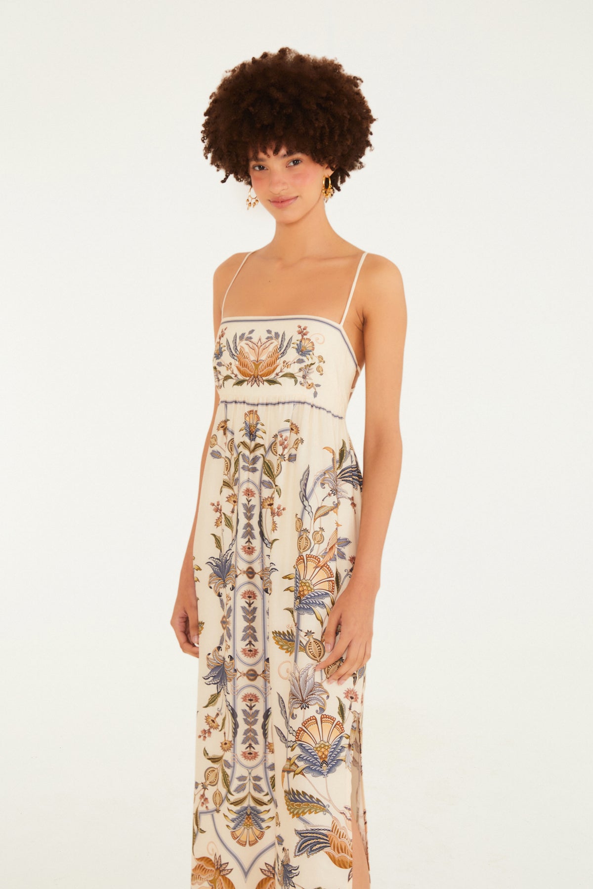 Vestido Cropped Estampado Flor Do Deserto