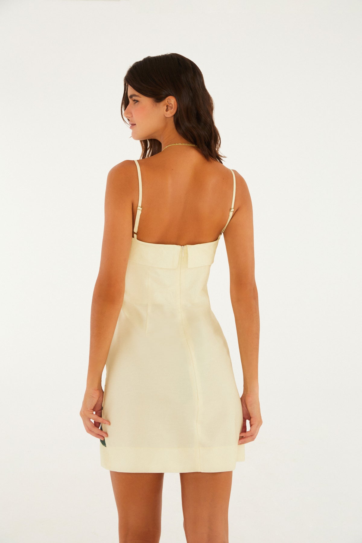 Vestido Corto Tirante Estampado Chita Pintada