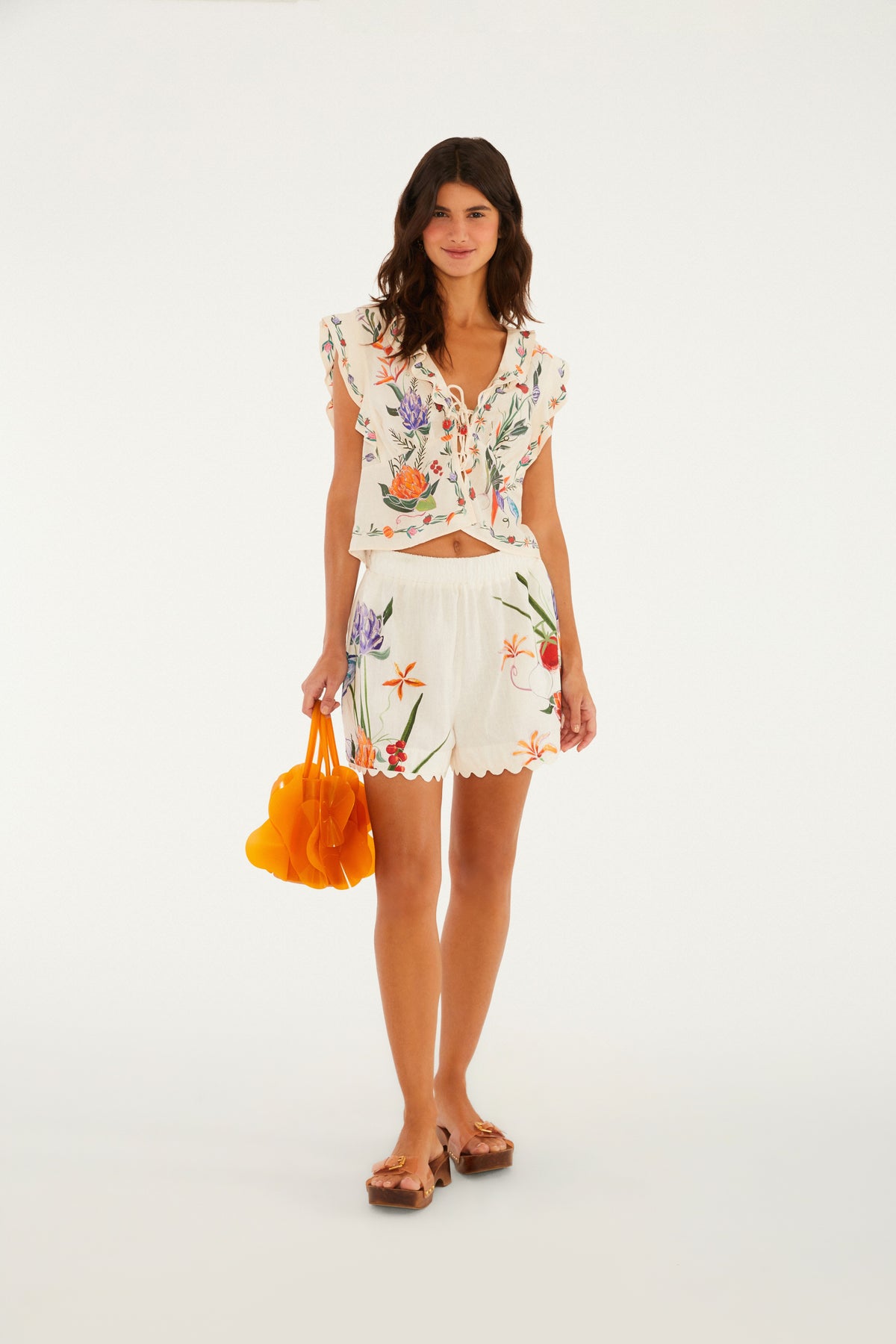 Blusa Estampada Feira De Legumes