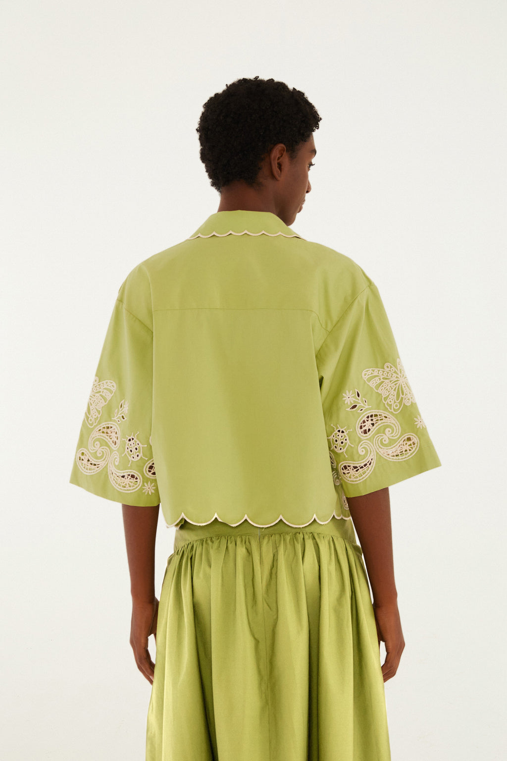 Camisa Bordada Bandanas Jardim