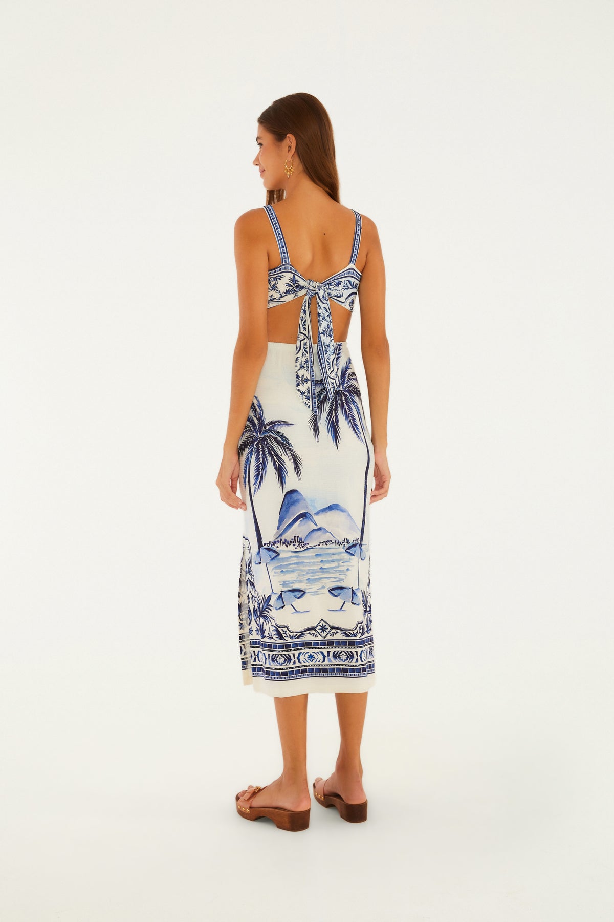 Vestido Midi Estampado Cidade Maravilha