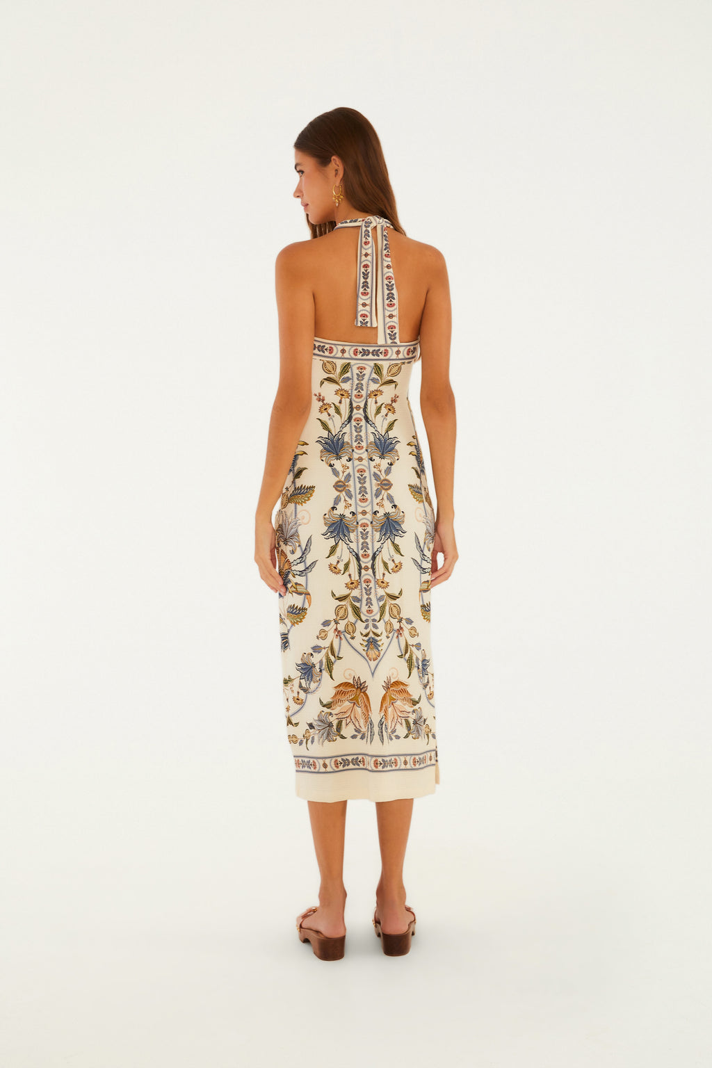 Vestido Midi Estampado Flor Do Deserto