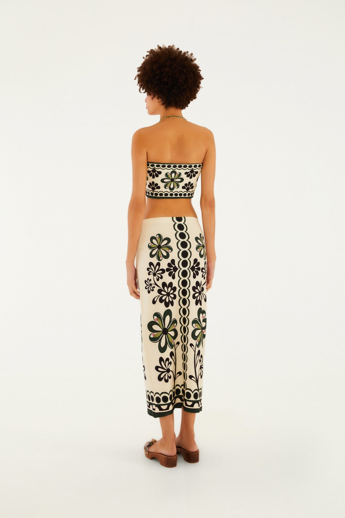 Falda Midi Estampada Florara