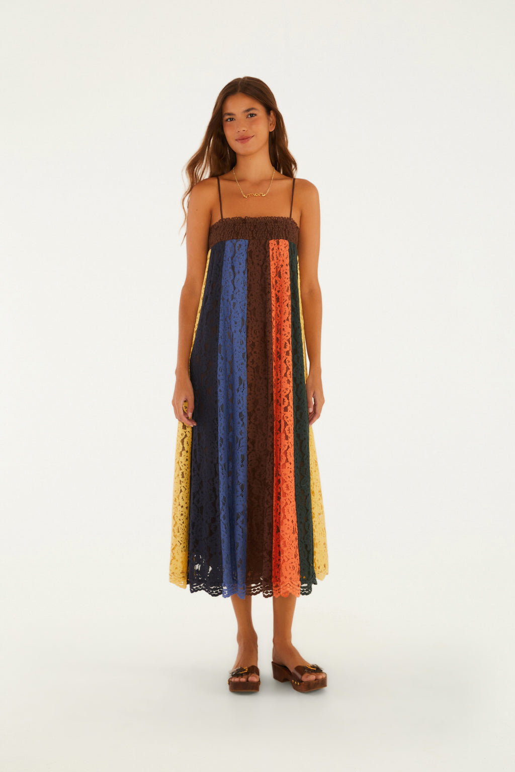 Vestido Artesanal Parches De Encaje