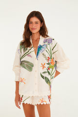 Camisa Estampada Horta Tropical