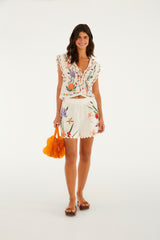 Short Estampado Horta Tropical