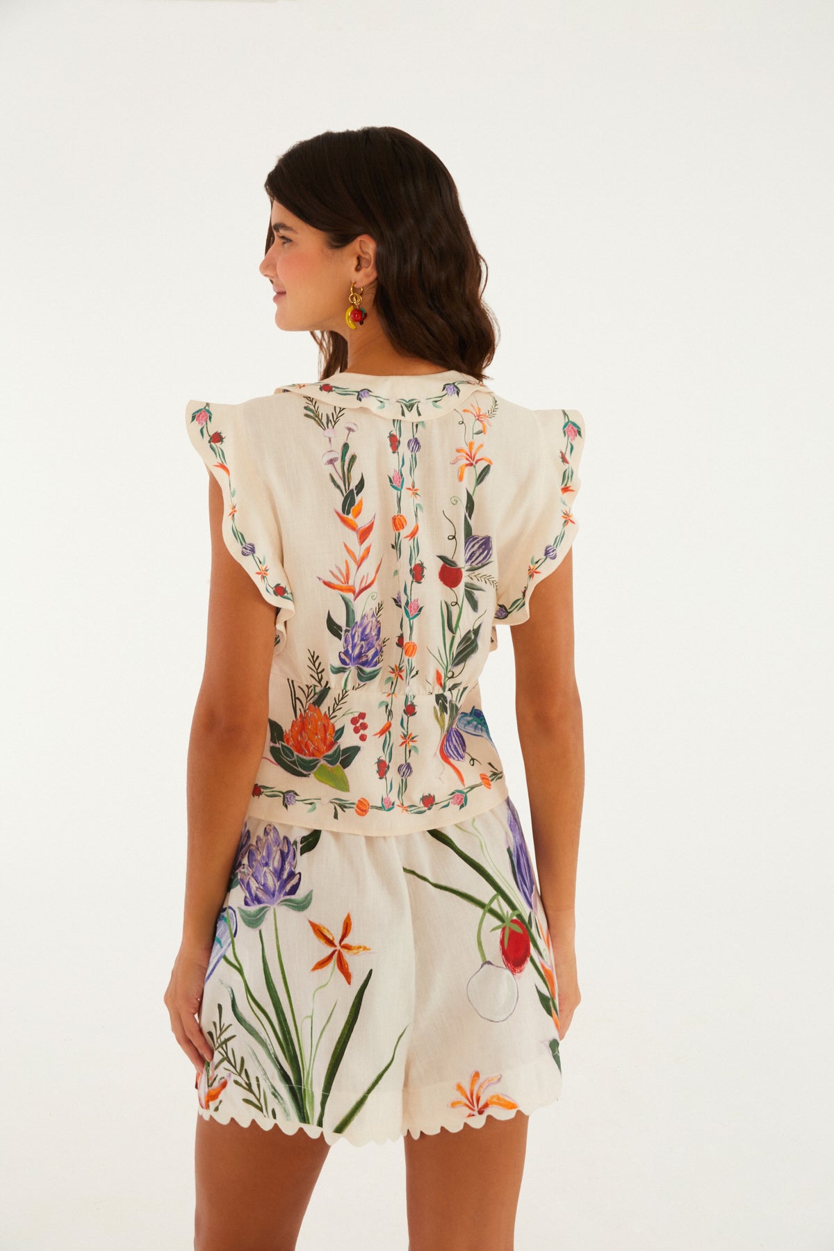 Short Estampado Horta Tropical