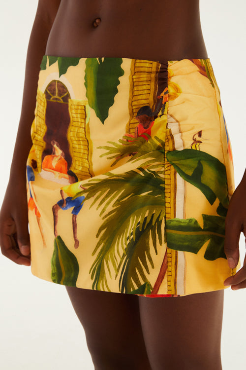 Short Falda Estampado Café Da Tarde - FARM Rio