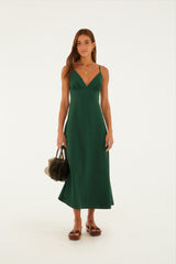 Vestido Sesgado Midi