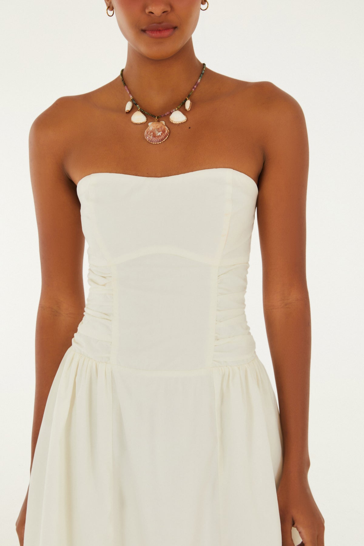 Vestido Fruncido Corto