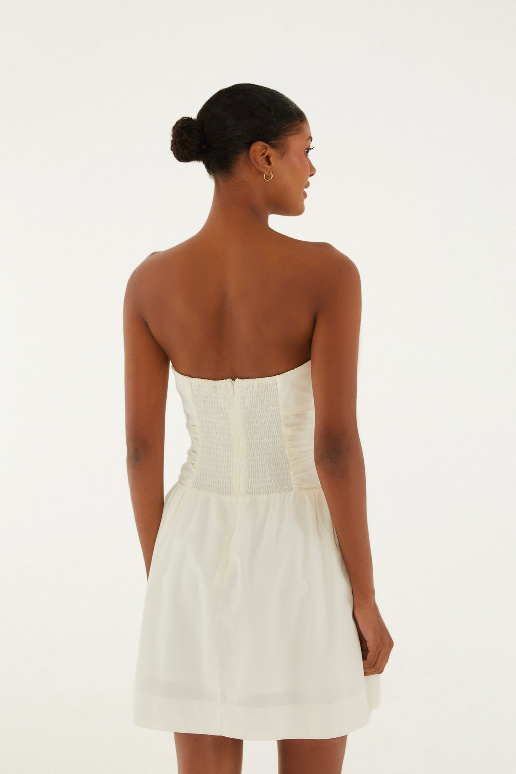 Vestido Fruncido Corto