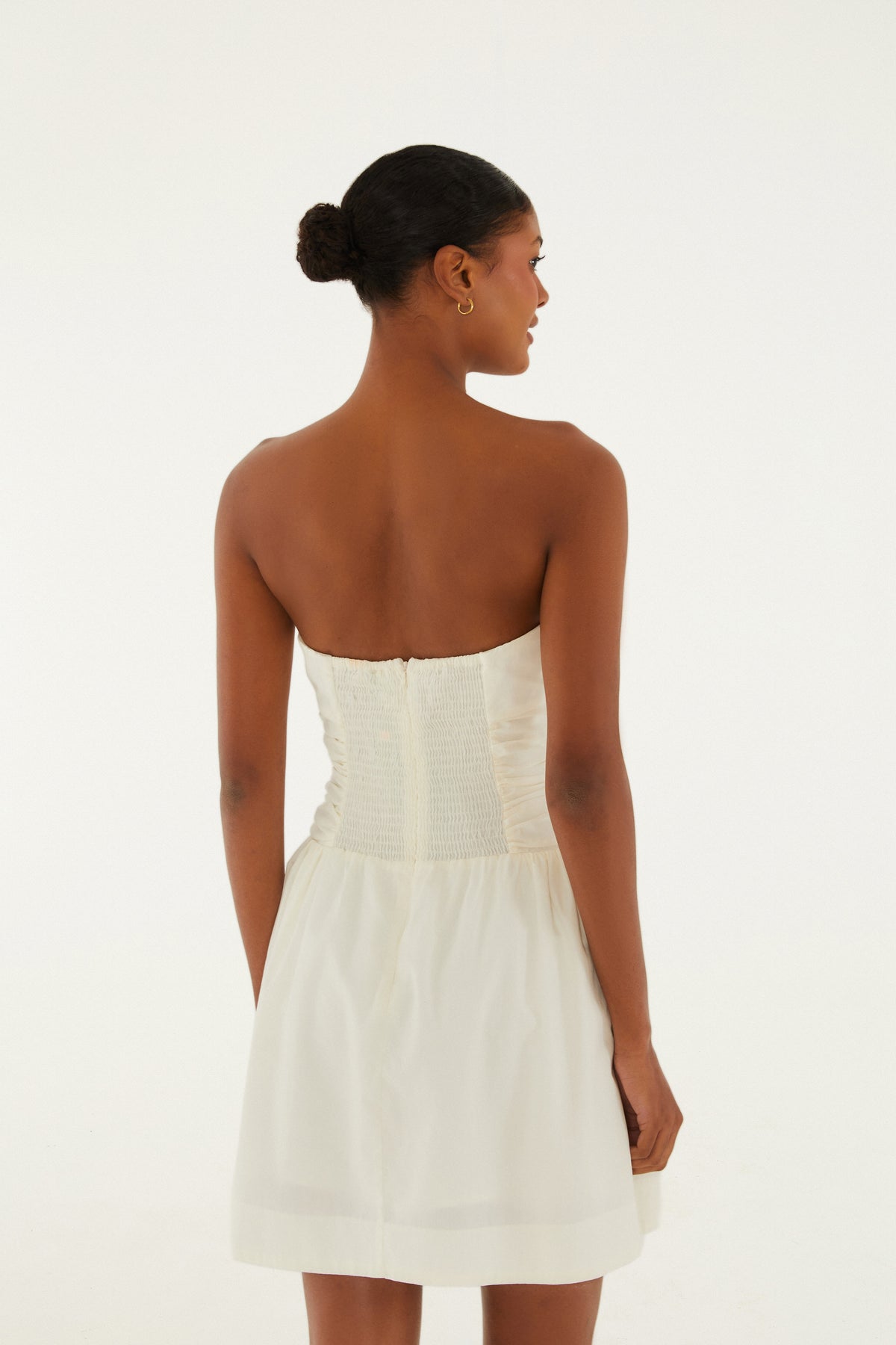 Vestido Fruncido Corto