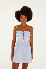 Vestido Con Amarre Rayas