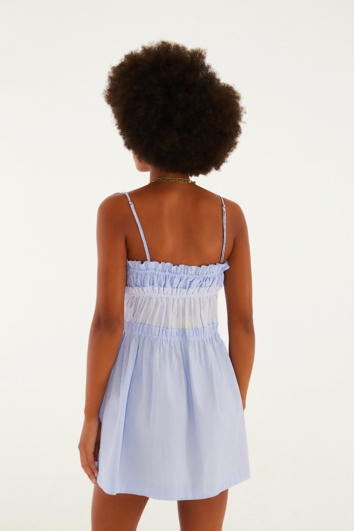 Vestido Con Amarre Rayas