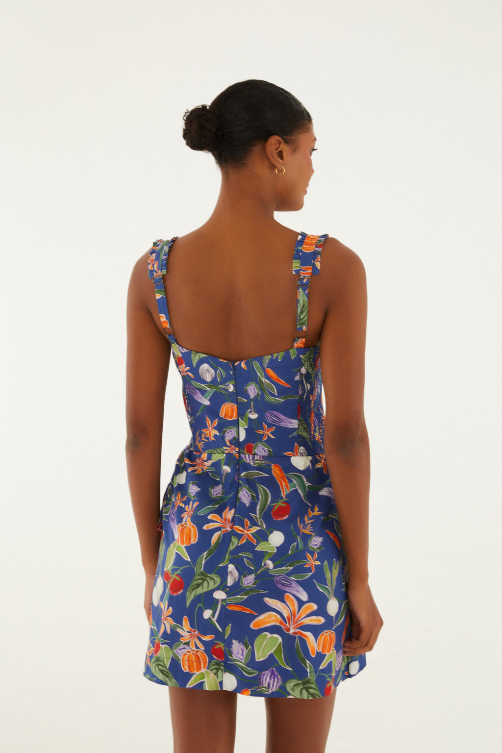 Vestido Corto Estampado Legumes
