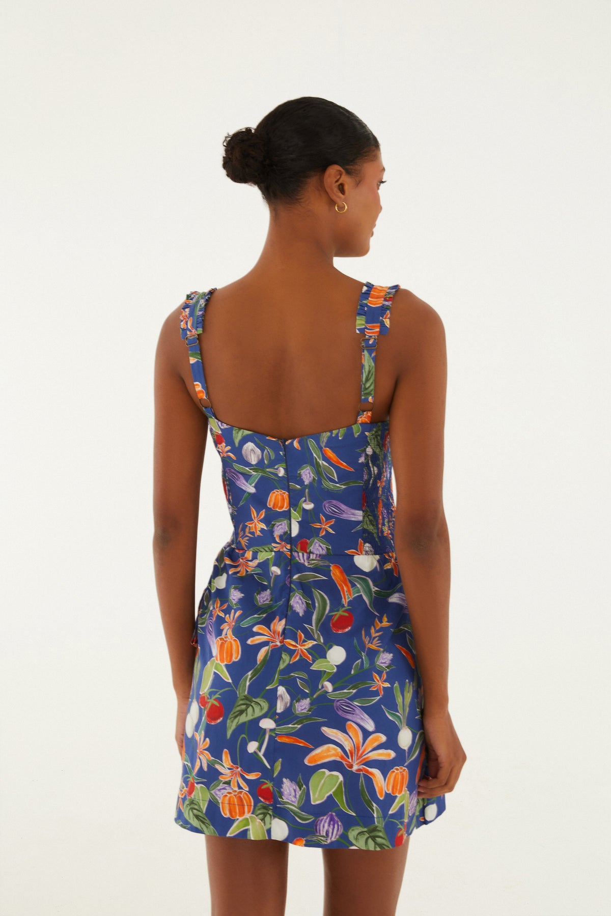 Vestido Corto Estampado Legumes