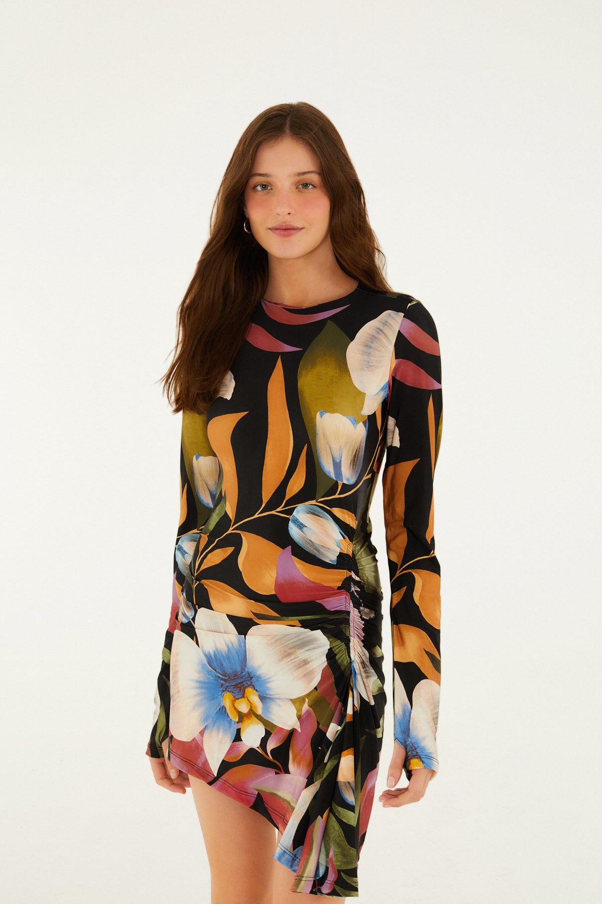 Vestido Túnica Estampado Vento De Flor
