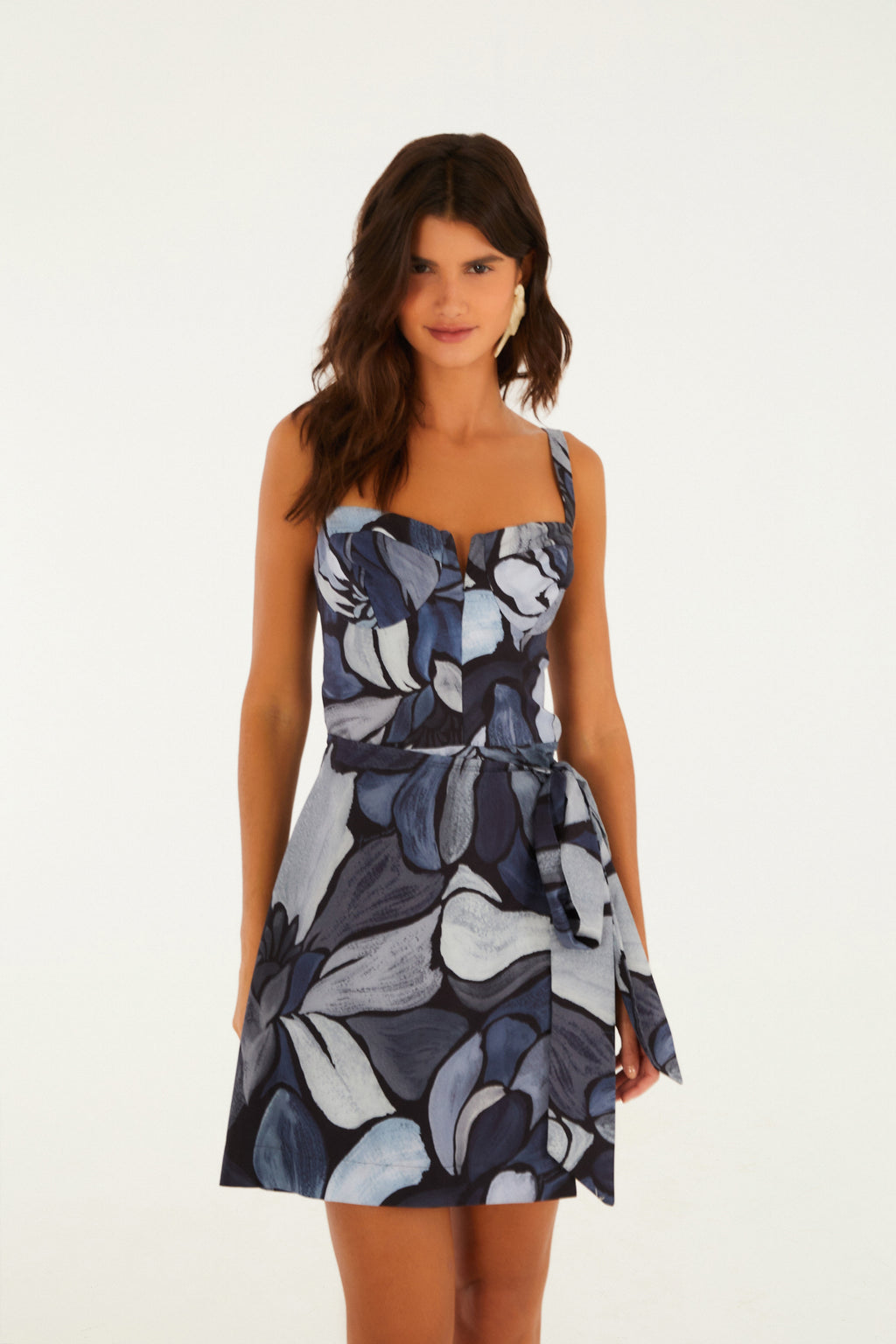 Vestido Corto Estampado Jardim De Amora
