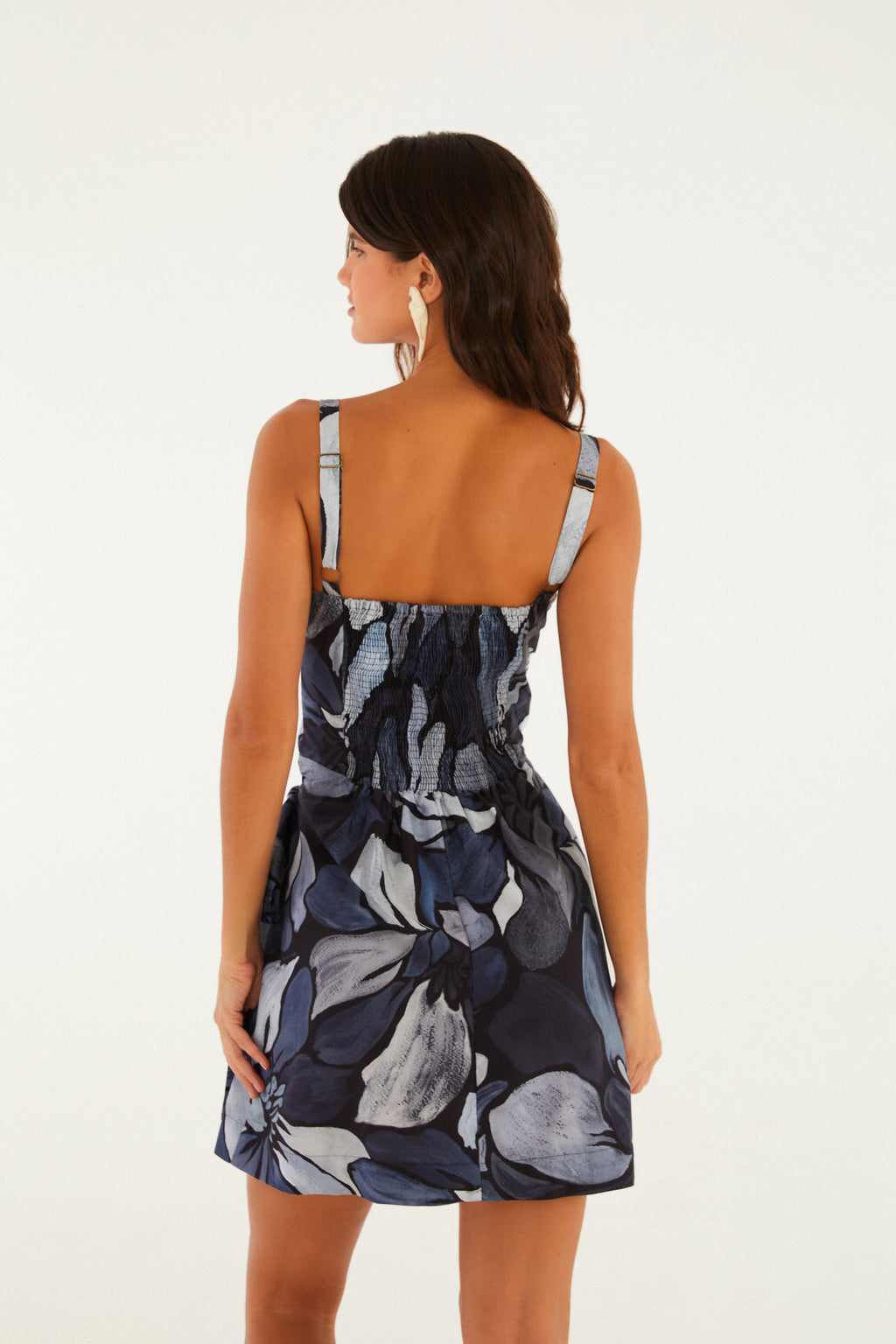 Vestido Corto Estampado Jardim De Amora