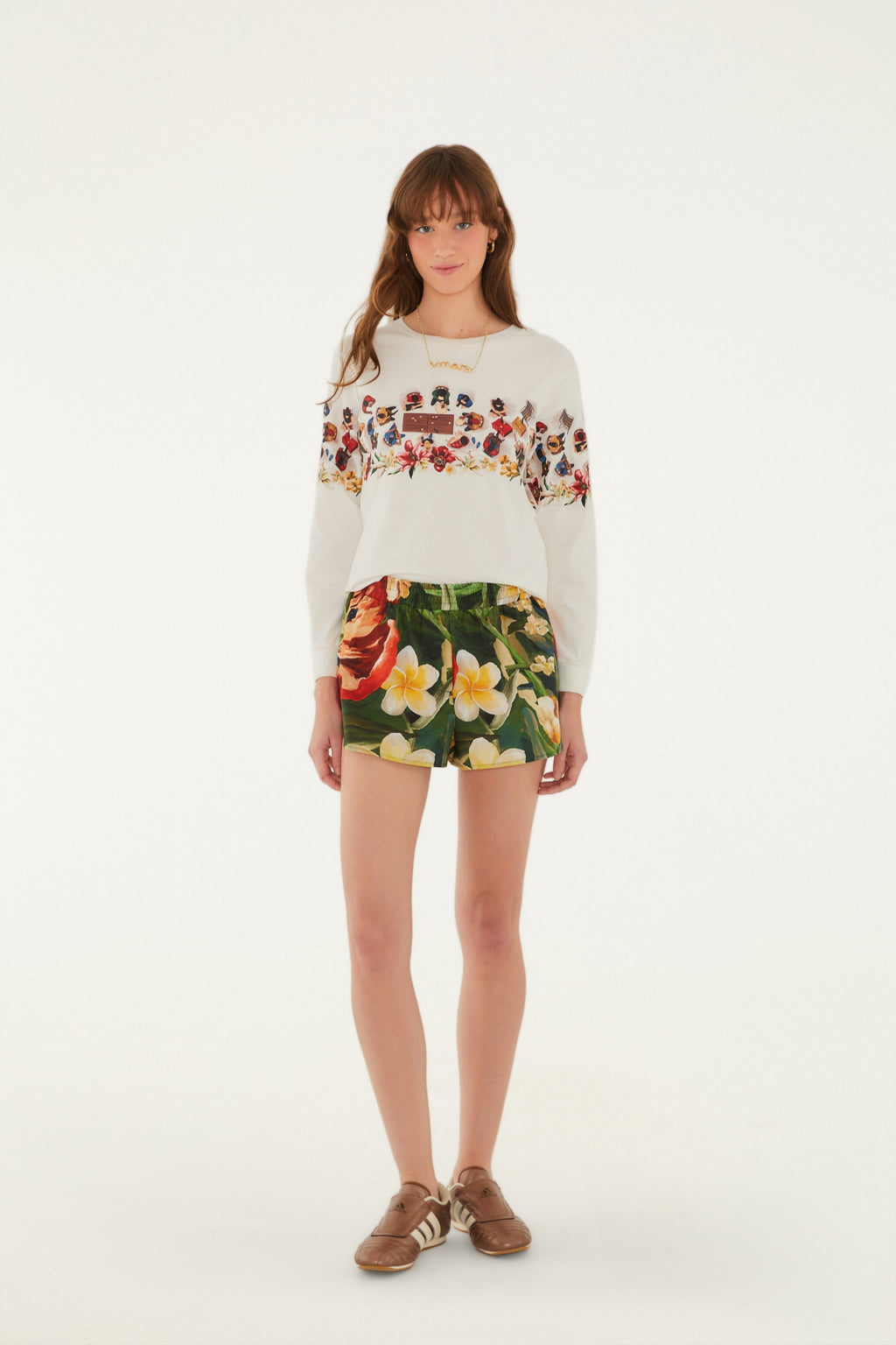 Short Estampado Sonho De Flor