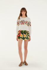 Short Estampado Sonho De Flor