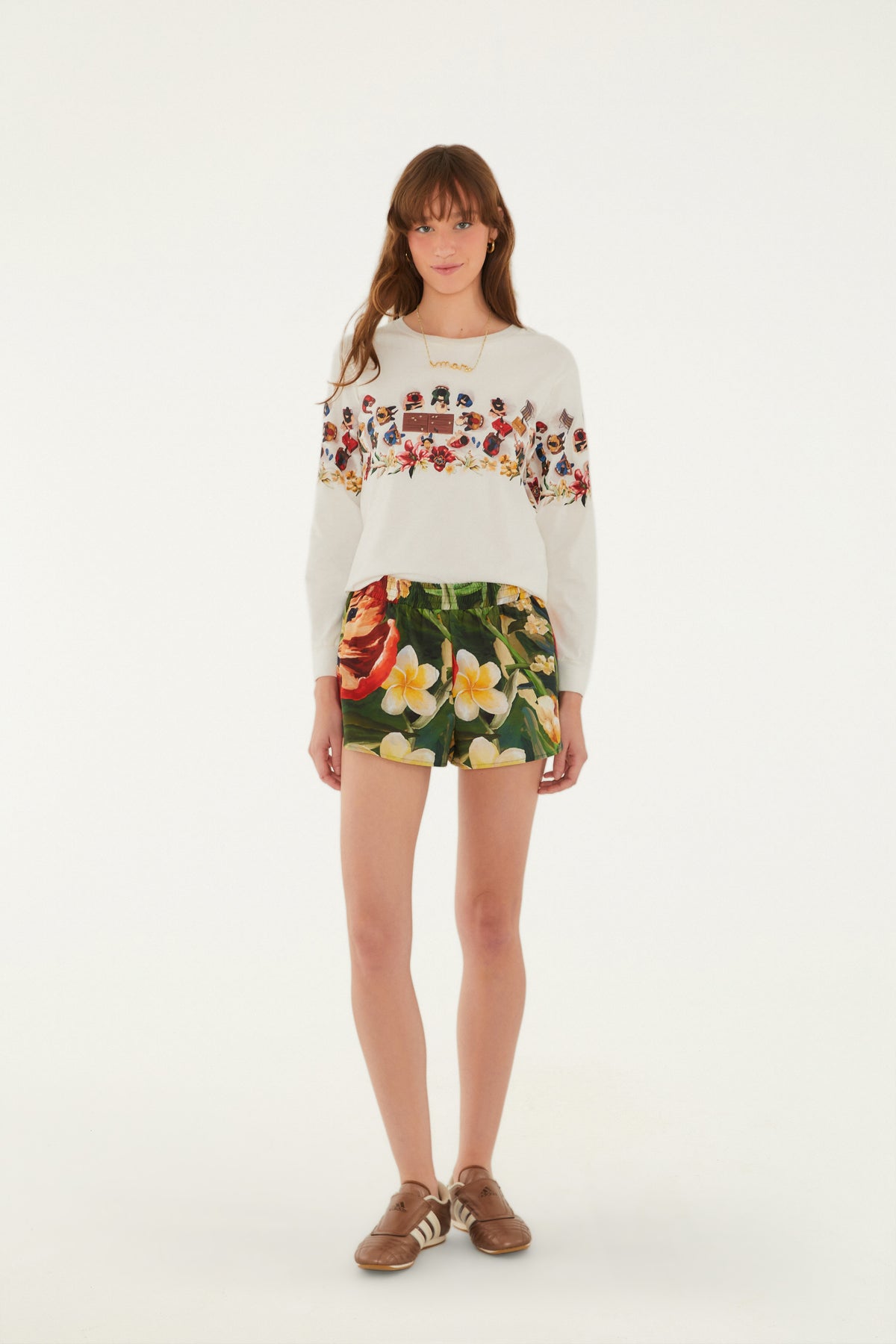 Short Estampado Sonho De Flor