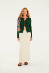 Falda Recta Cropped Textura
