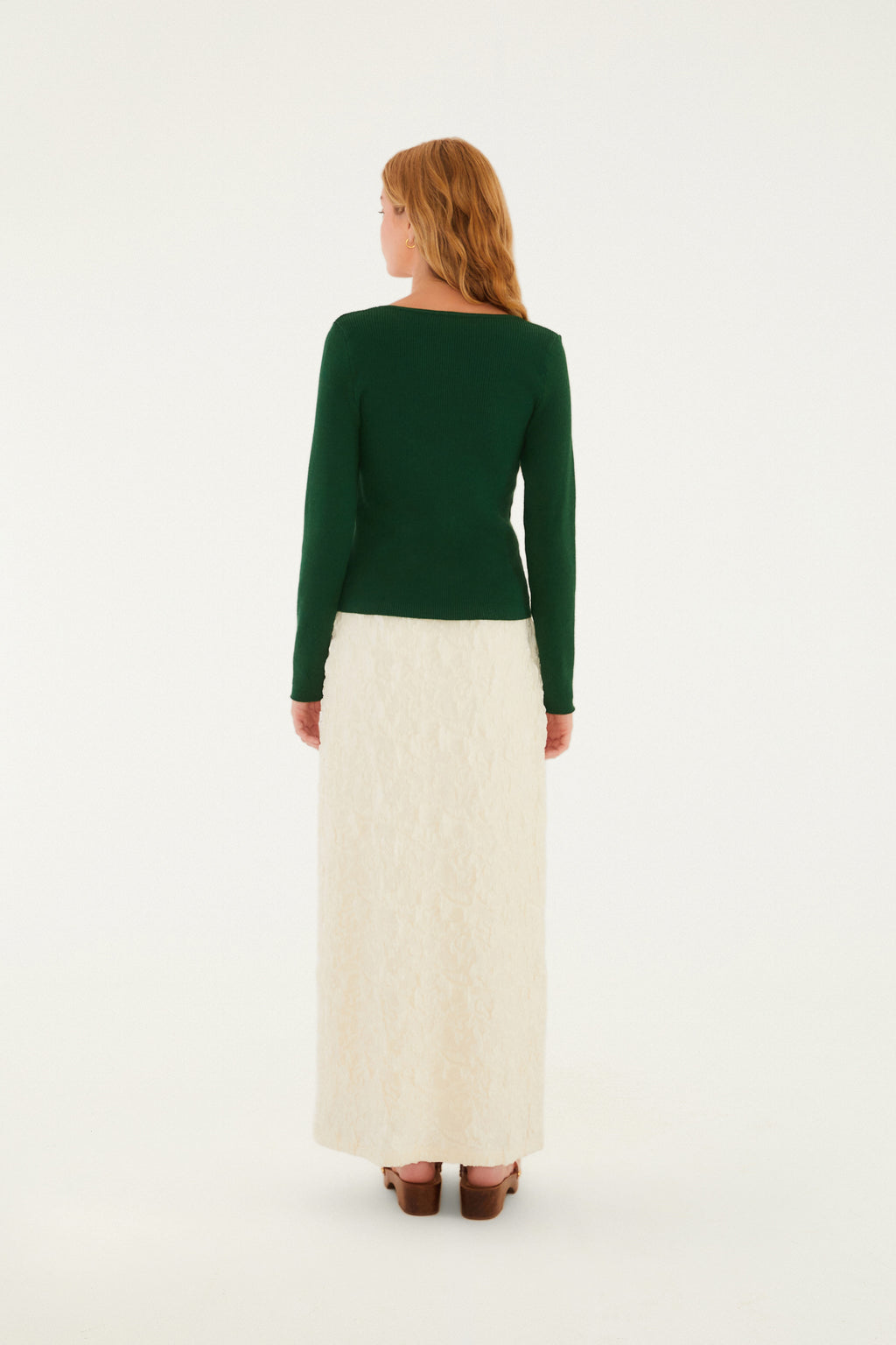 Falda Recta Cropped Textura