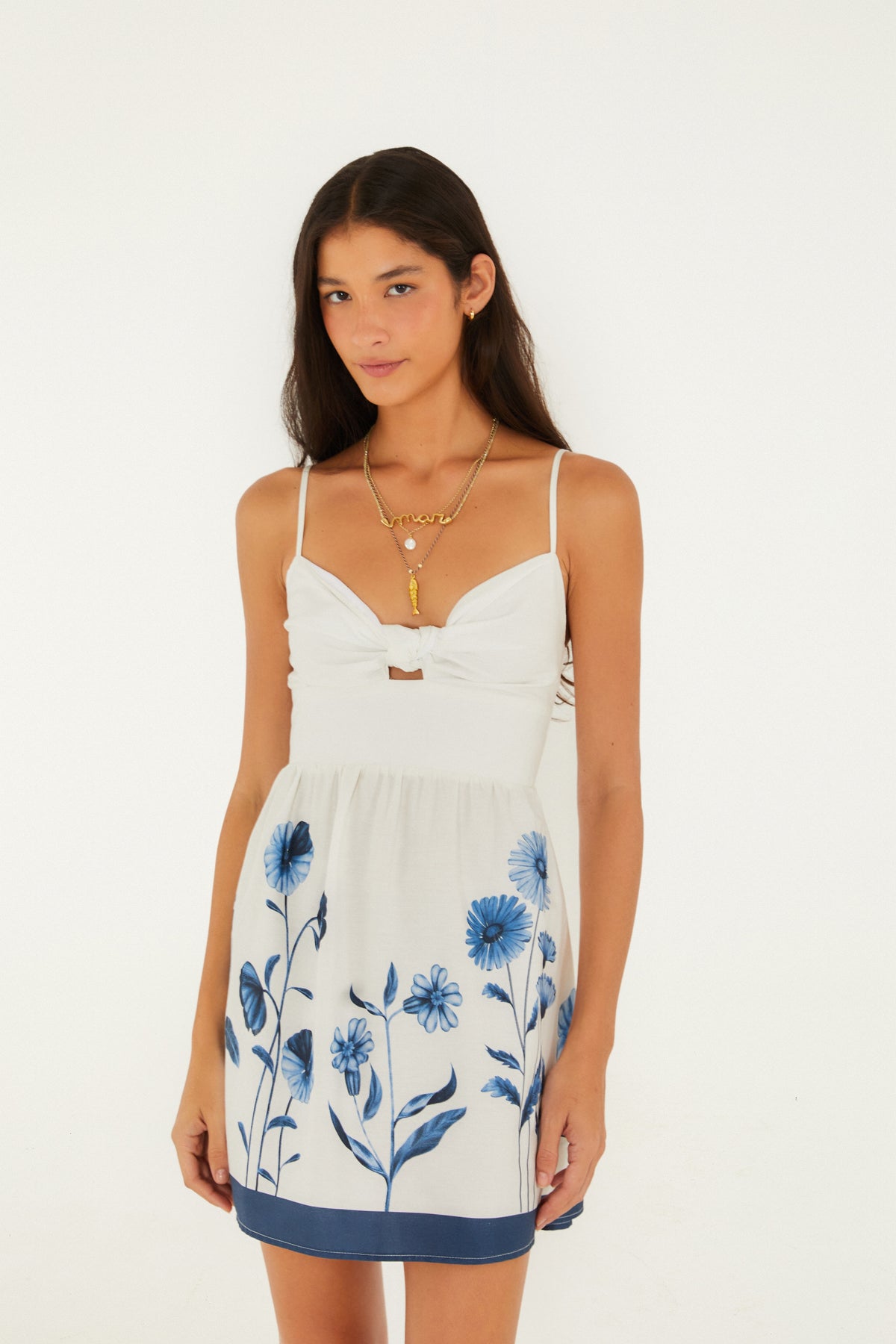 Vestido Corto Estampado Ciana