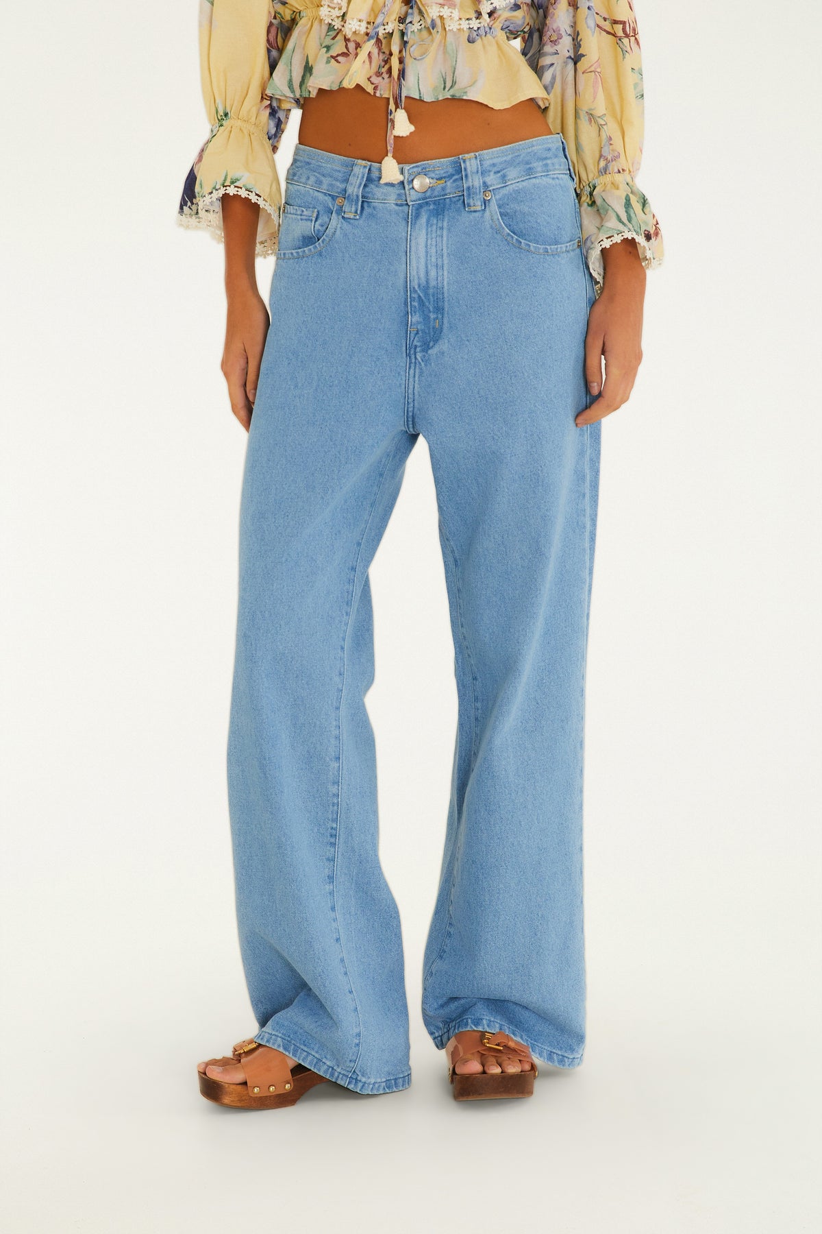 Pantalón Jeans Cintura Media