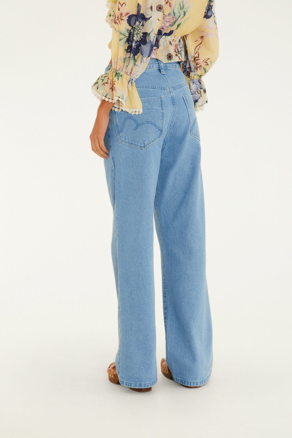 Pantalón Jeans Cintura Media