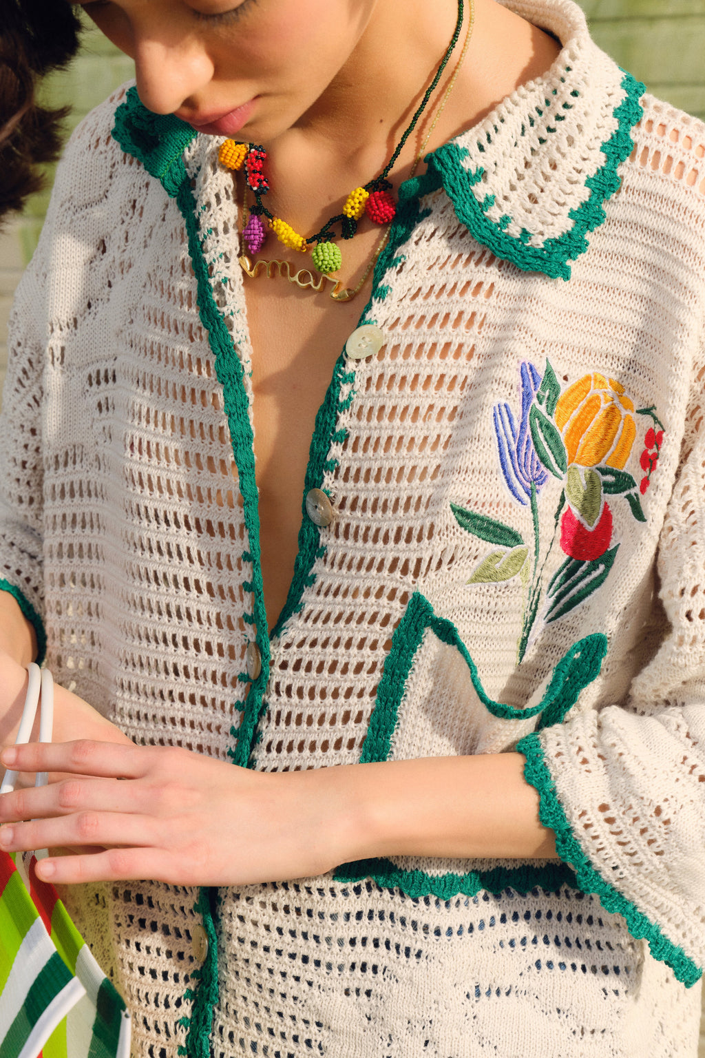 Camisa Tejida Feira De Legumes