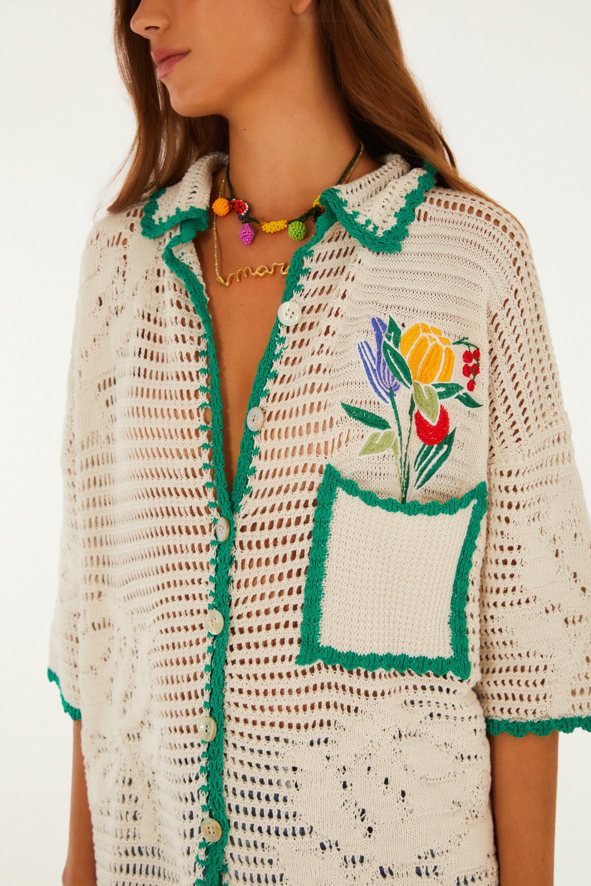 Camisa Tejida Feira De Legumes