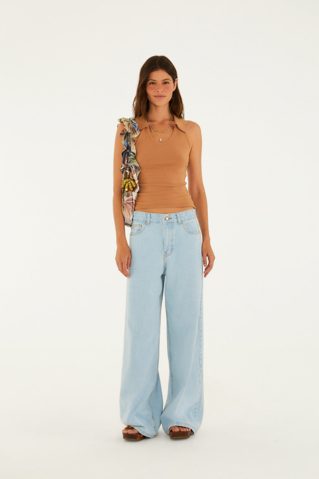 Pantalón Jeans Wide Faver Media