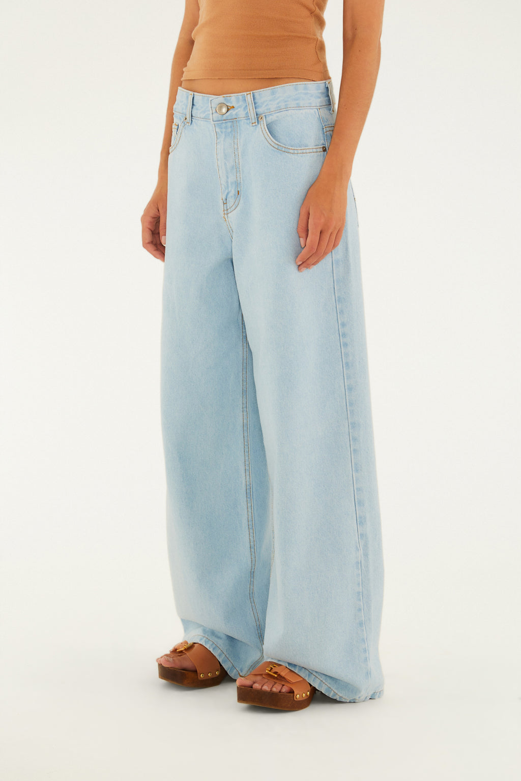 Pantalón Jeans Wide Faver Media
