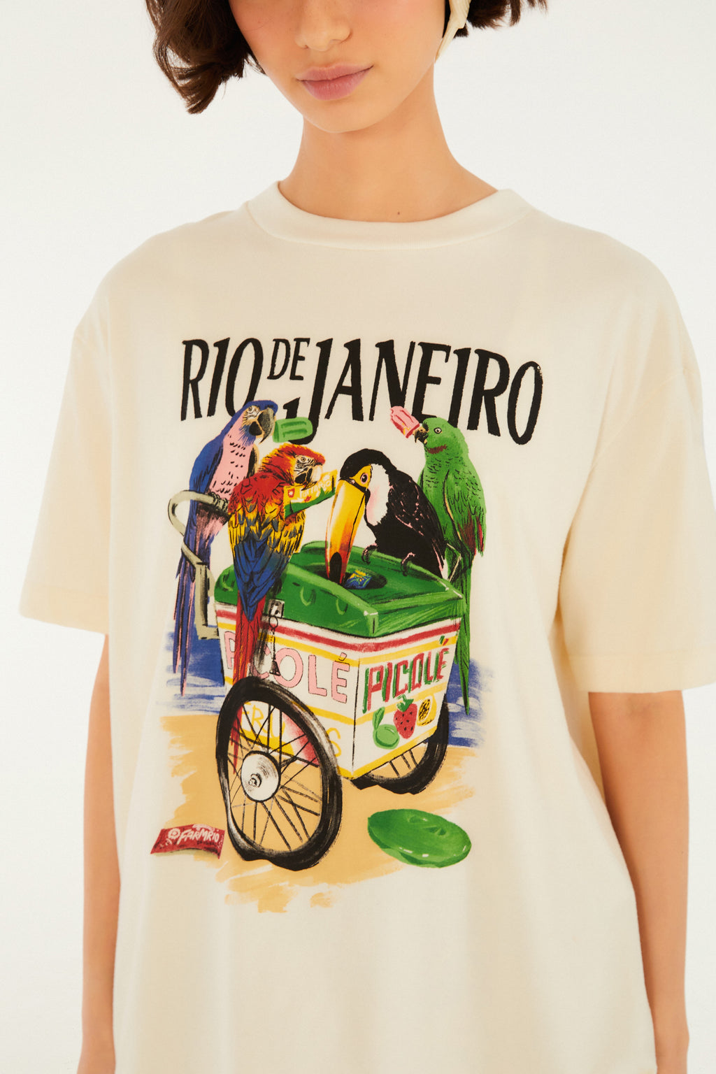 Camiseta Media Pássaros Con Picole