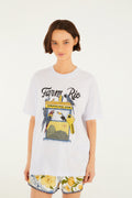 Camiseta Media Chaveiro Farm Rio