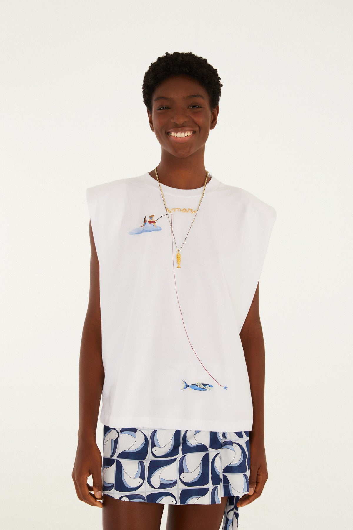Camiseta Tirantes Pescando Sonhos