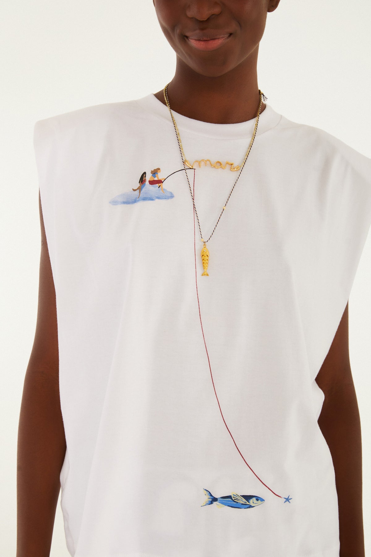 Camiseta Tirantes Pescando Sonhos
