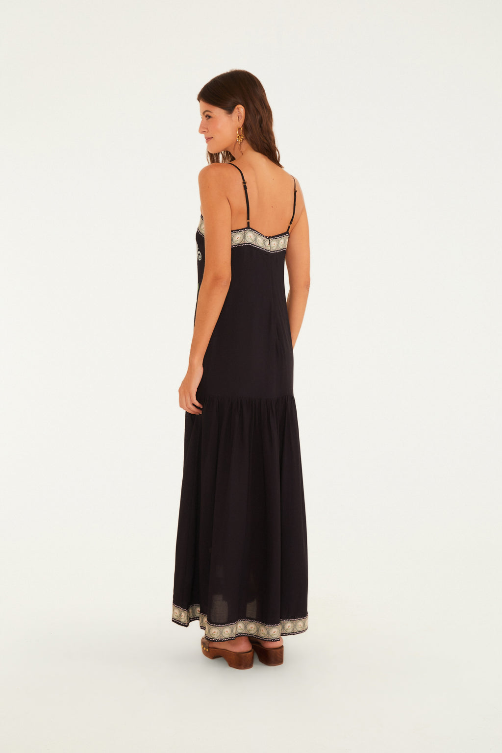 Vestido Tirantes Estampado Flor De Outono