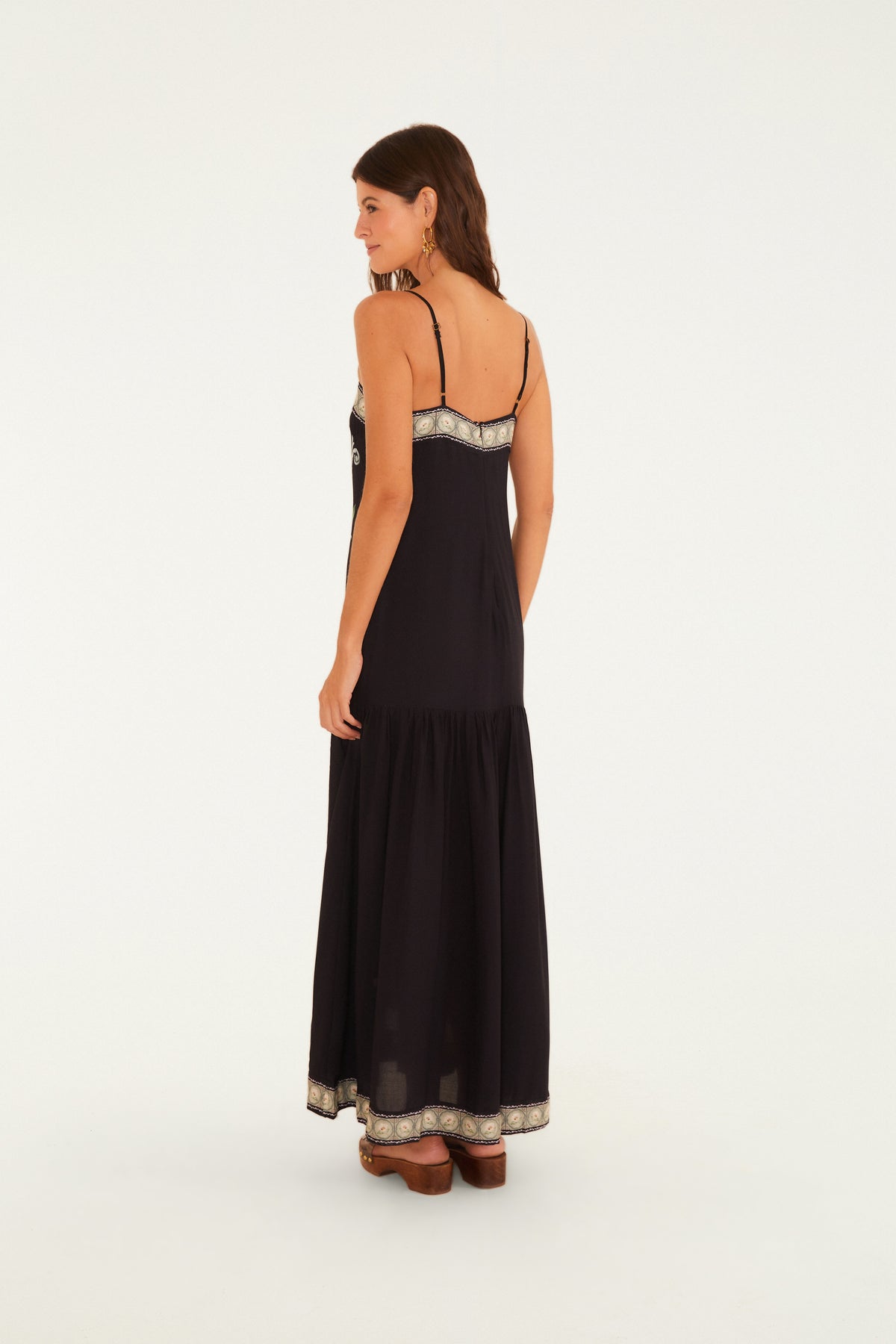 Vestido Tirantes Estampado Flor De Outono